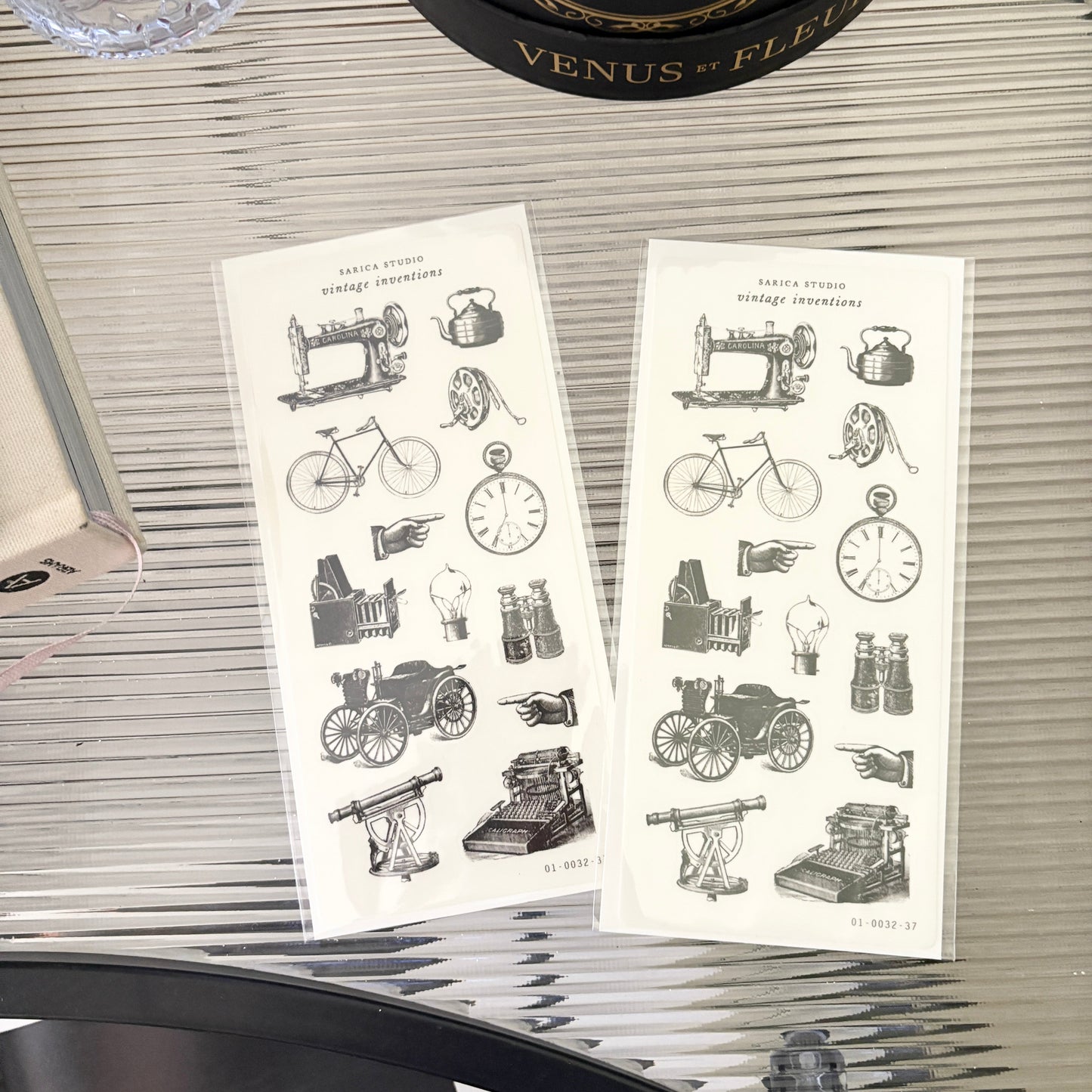 Vintage Invention Stickers- Sarica Studio