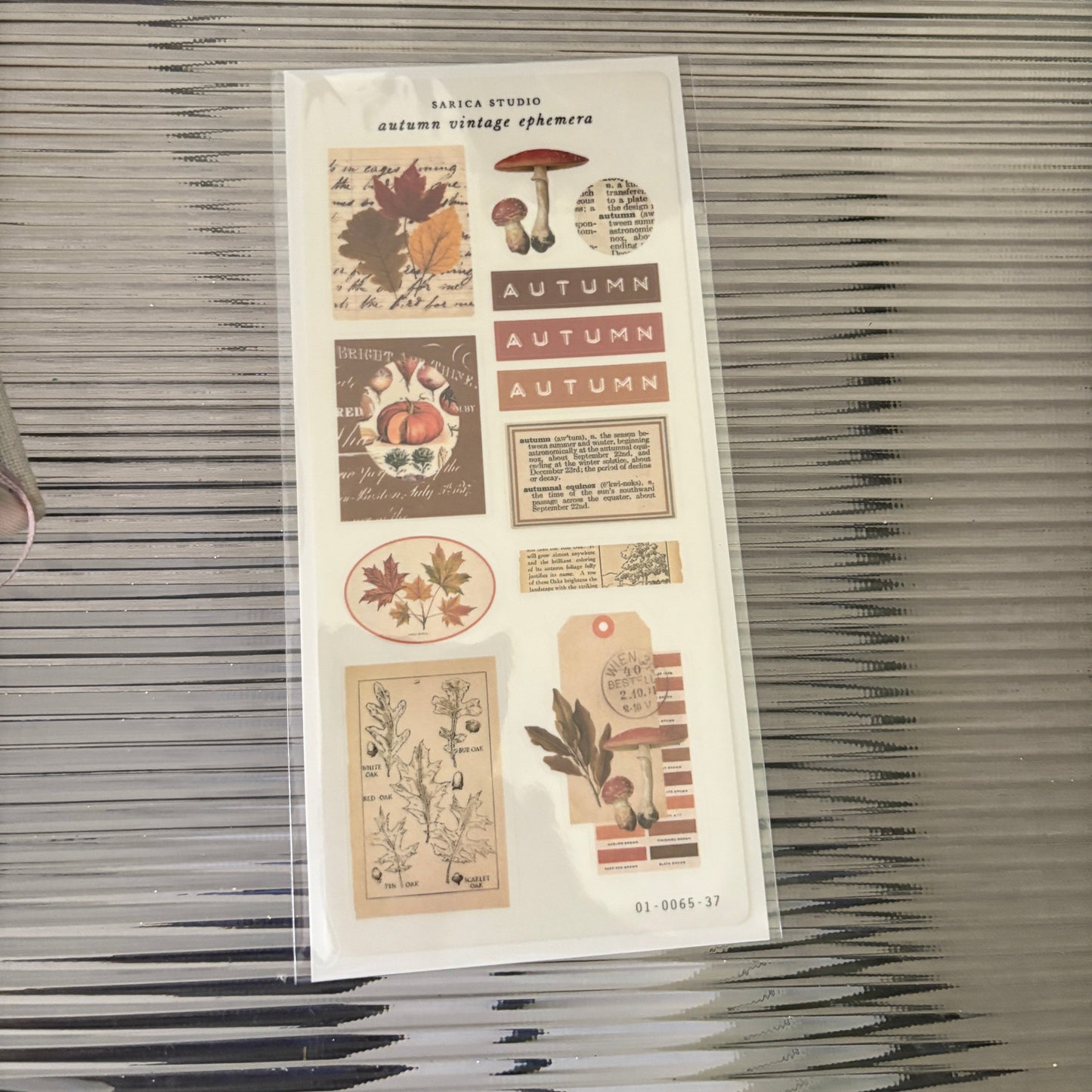 Autumn Vintage Ephemera Stickers - Sarica Studio