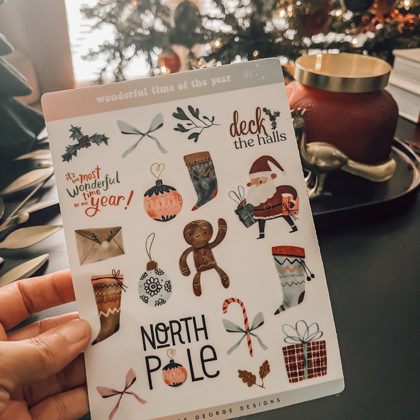 Wonderful Time of the Year Christmas Sticker Sheet