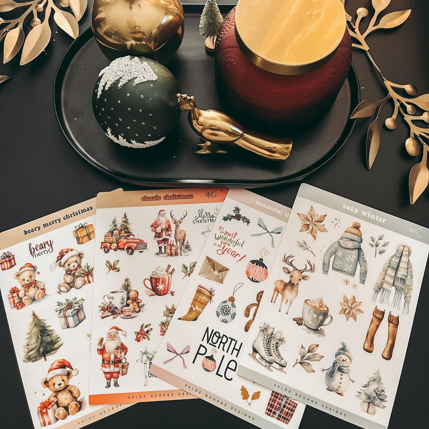 Beary Merry Christmas Sticker Sheet