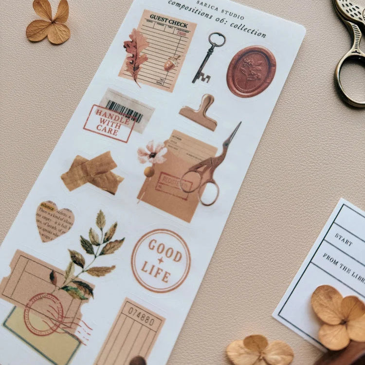 Ephemera Collections Sticker Sheet - Sarica Studio