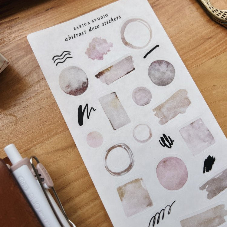 Abstract Deco Stickers - Sarica Studio