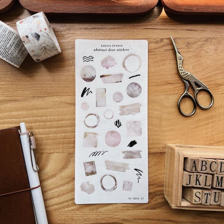 Abstract Deco Stickers - Sarica Studio