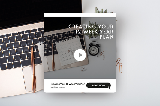 Creating Your 12 Week Year Plan + Free Template