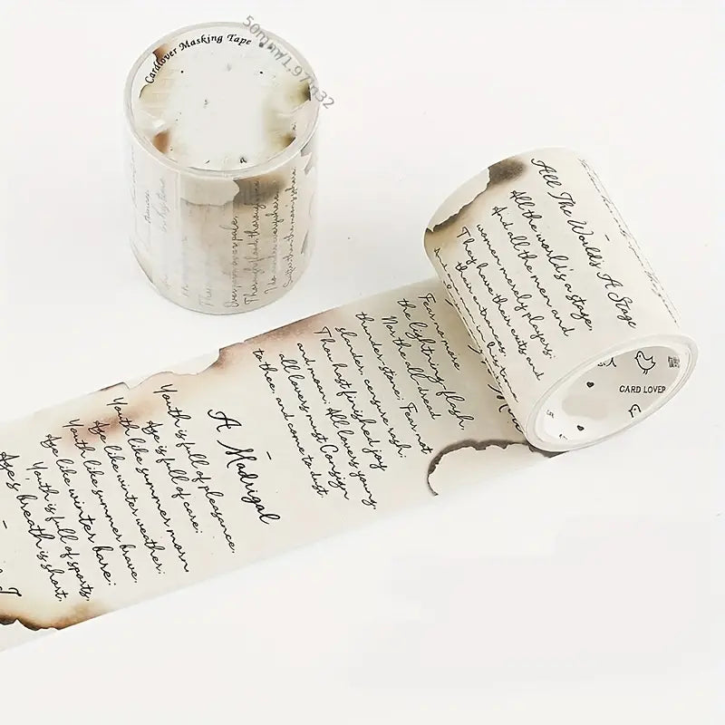 Timeless Script Washi Tape