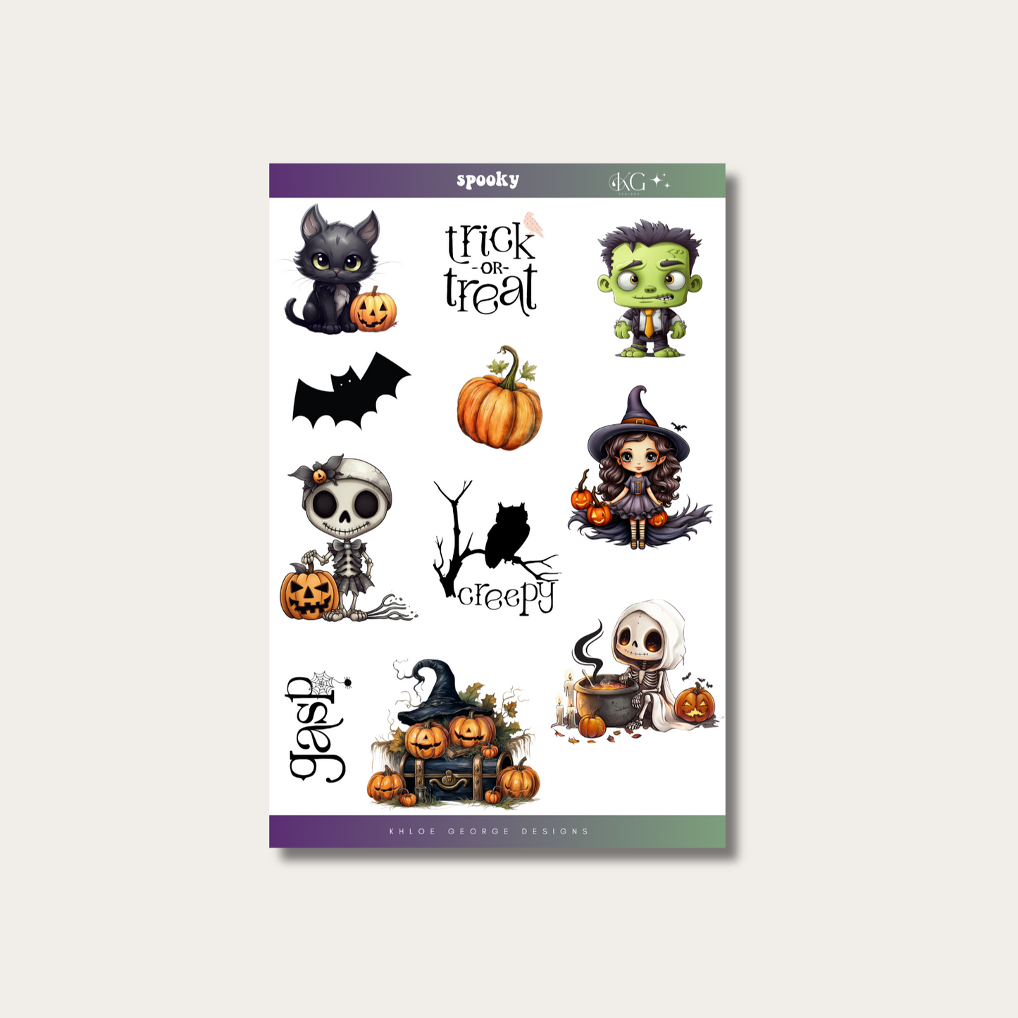 Not So Spooky Sticker Sheet