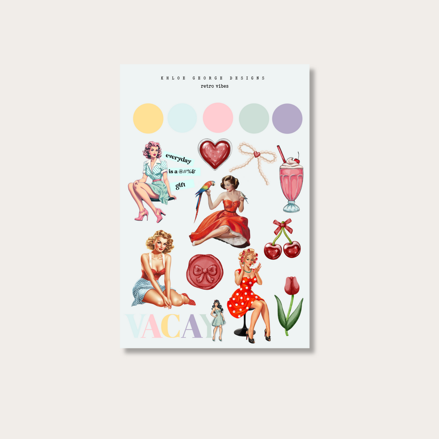 Retro Vibes Sticker Sheet
