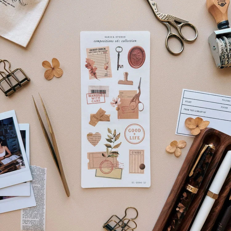 Ephemera Collections Sticker Sheet -  Sarica Studio