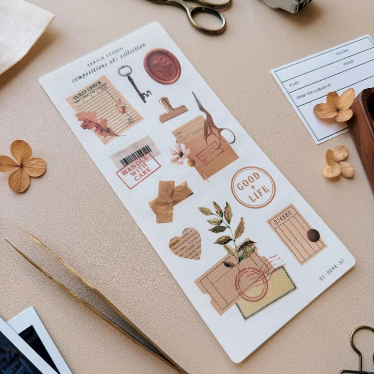 Ephemera Collections Sticker Sheet -  Sarica Studio