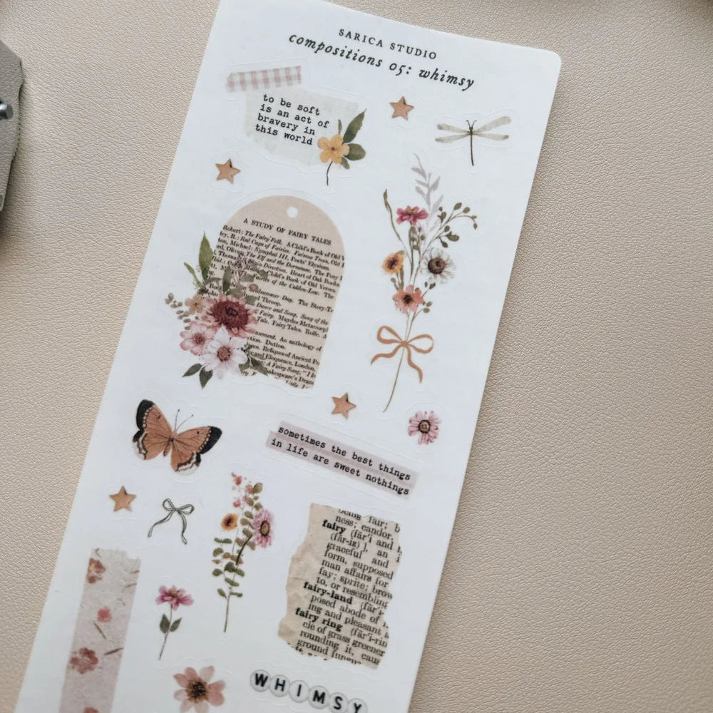 Whimsy Sticker Sheet - Sarica Studio