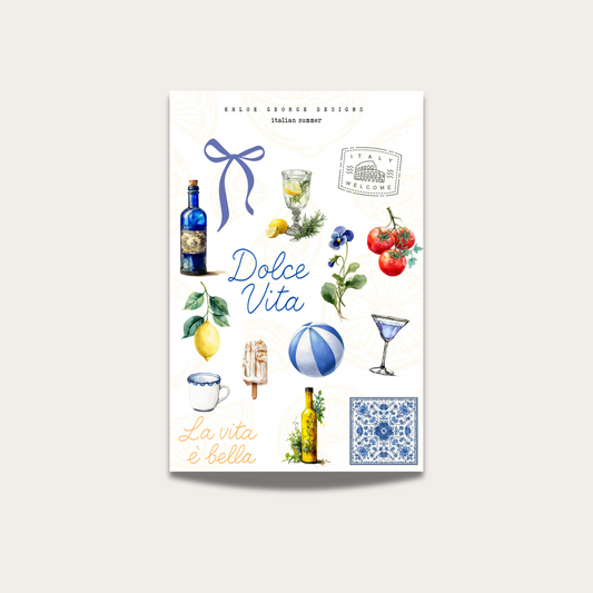 Italian Summer Sticker Sheet